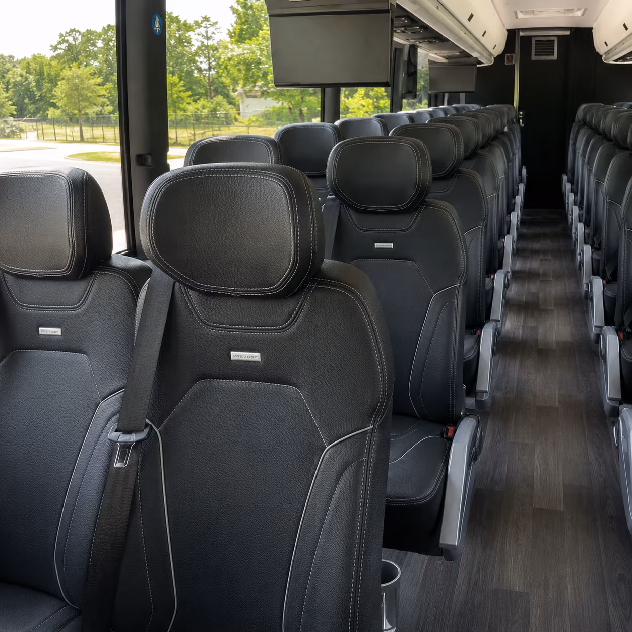 north port charter bus interior