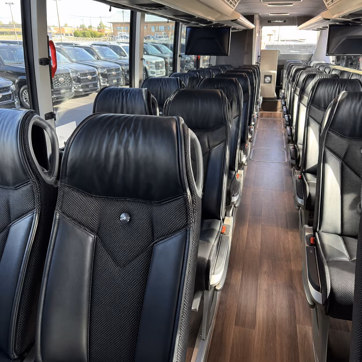 north port charter bus services interior
